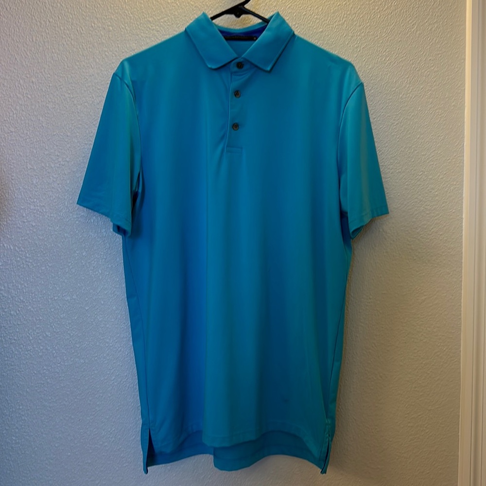 Greyson Teal Blue Performance Polo